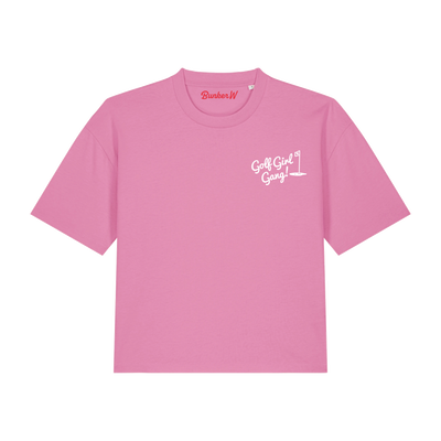 Bunker Woman Retro Crest T Shirt Pink