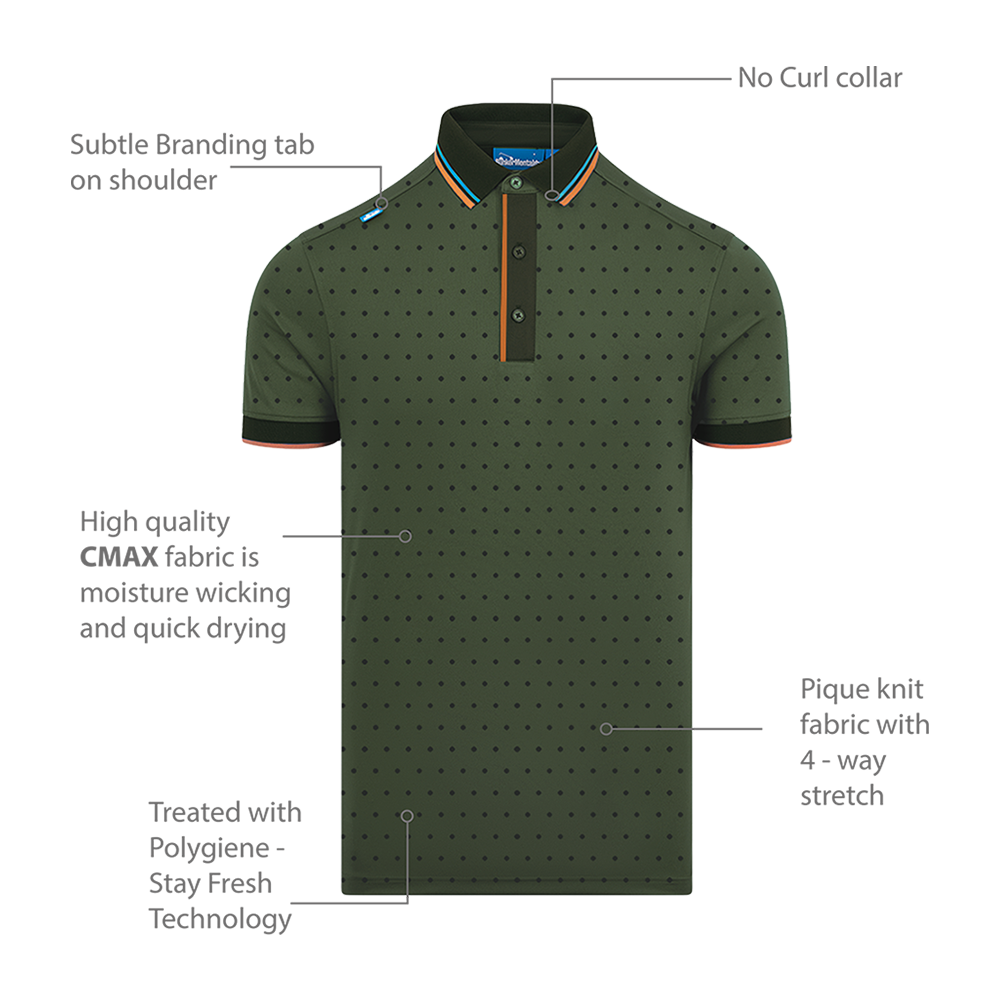 CMAX Polka Dot Polo