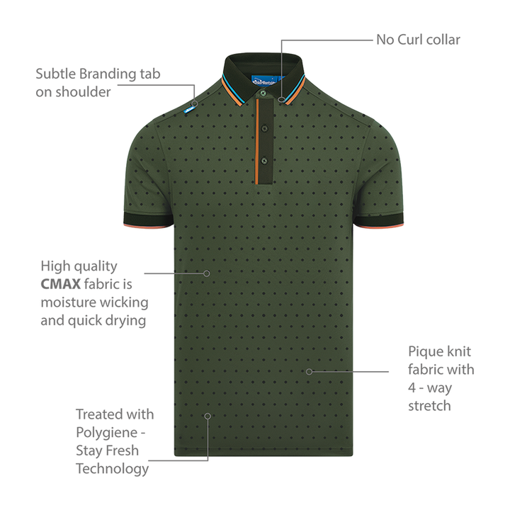 CMAX Polka Dot Polo