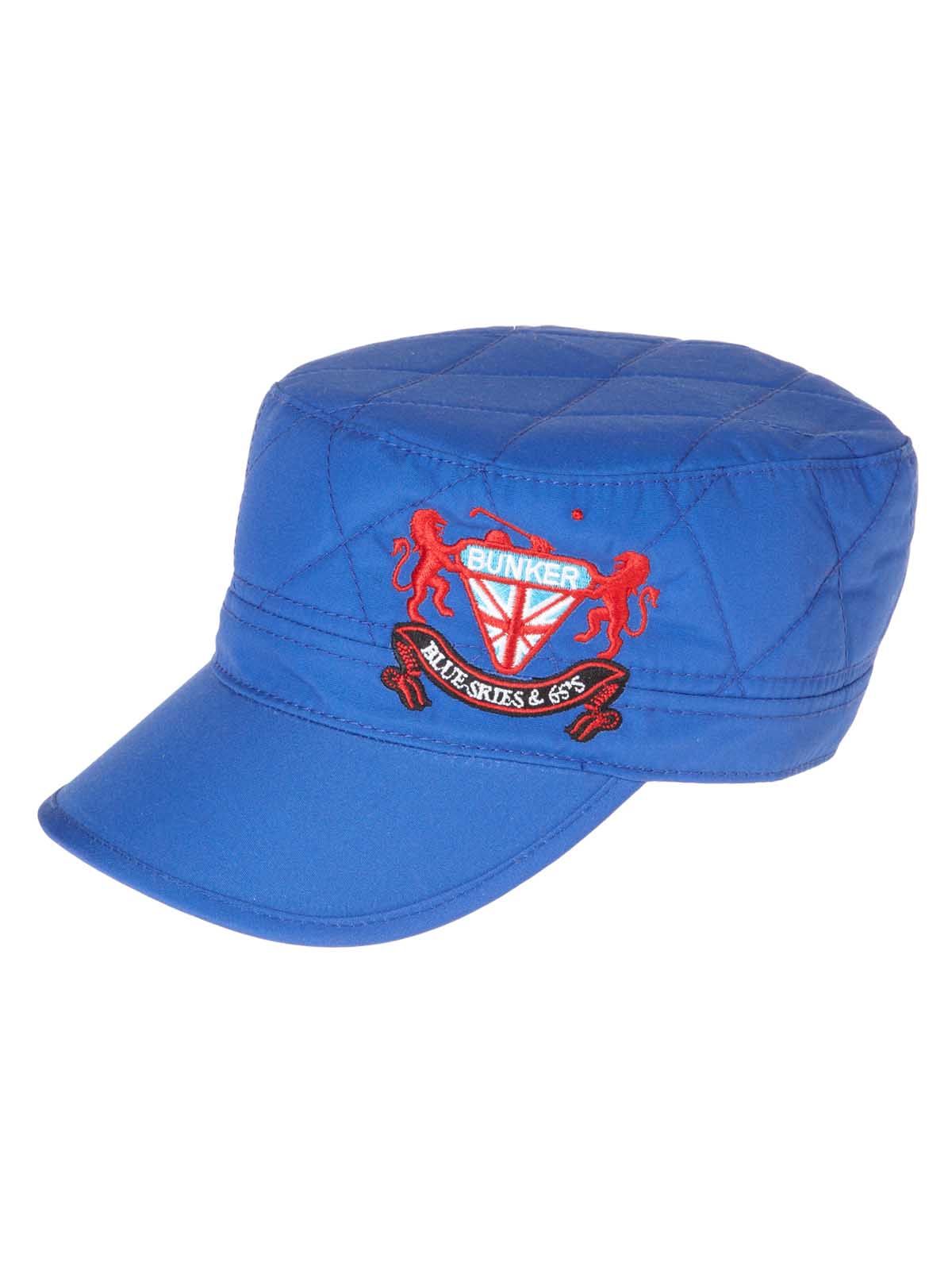 Bunker Crested Quilted Army Cap (Sample) - Blue