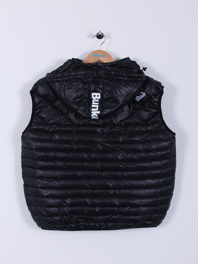Hooded Puffer Caddy Gilet (Sample) - Black - X-Small