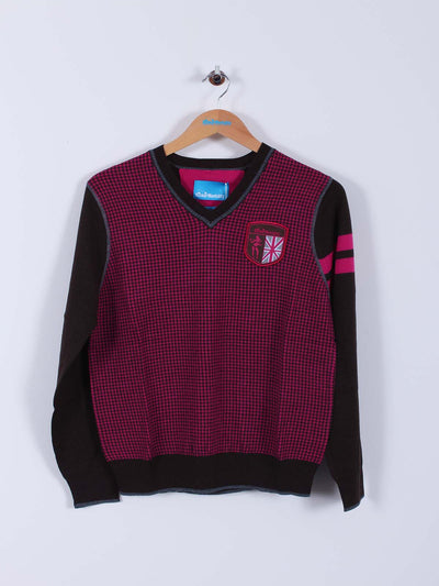 Bunker Crest Sweater (Sample) - Brown/Pink - Multiple Sizes