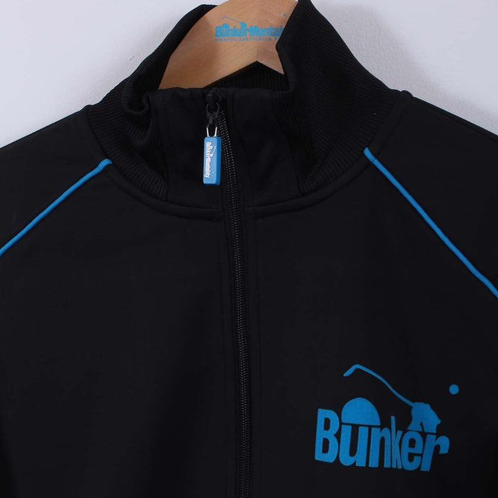 Black Warm Up Zipper- Black (sample)