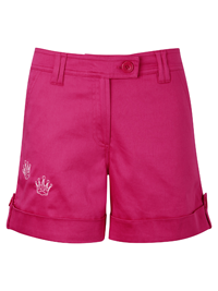 Queen of the Green Pink Womens Golf Shorts