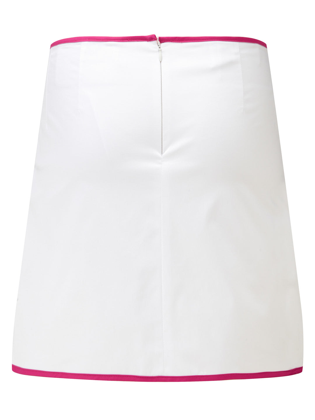 Queen of the Green White Womens Golf Skort - Back