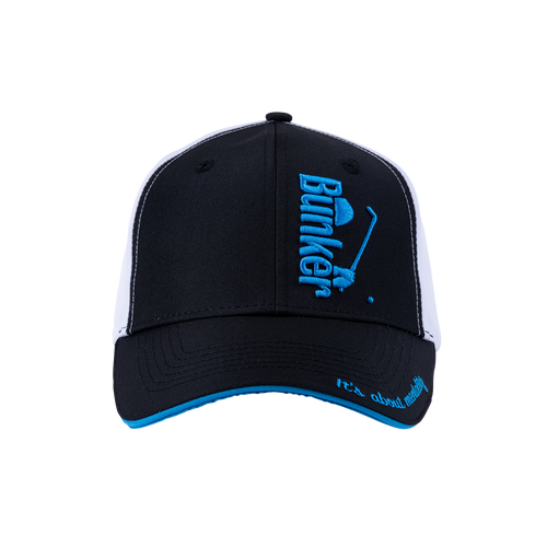 Bunker Mentality Vertical Logo Black Snapback Golf Cap Golf Caps